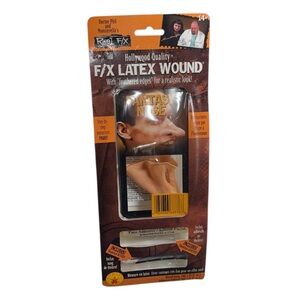 Rubie’s fantasy nose f/x latex wound with adhesive materials new in packaging!